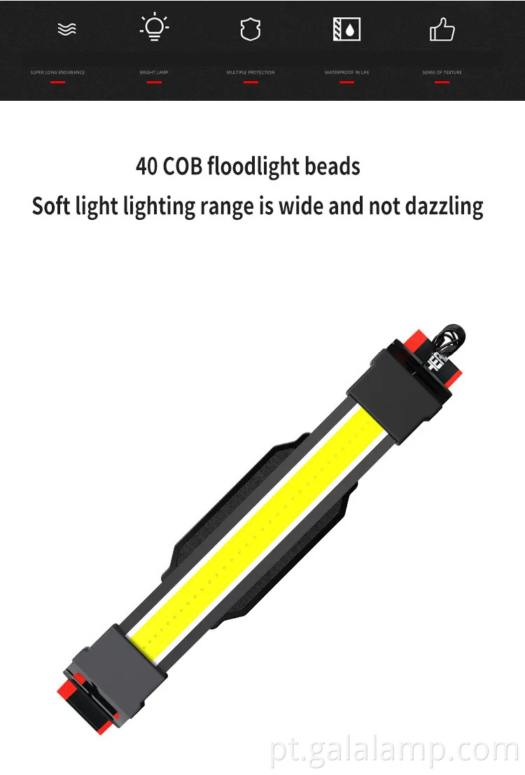 O farol de LED recarregável à prova d'água ultra brilhante para uso ao ar livre